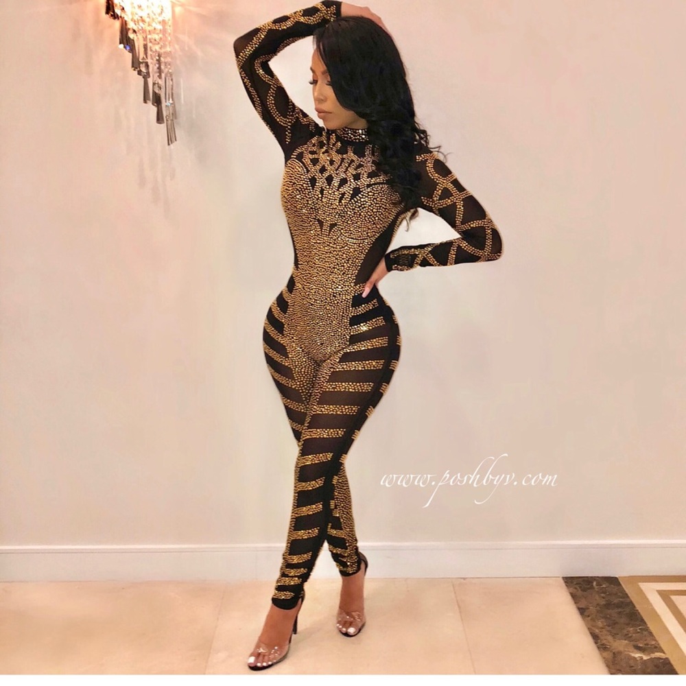 Milan Crystal Jumpsuit from Poshbyv